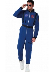 Blue Astronaut Suit Costume - Mens Space Costumes Alien Costumes